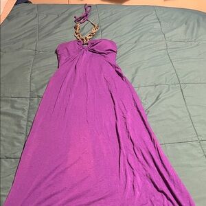 Size Small Strapless Dress in Vibrant Purple